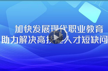 <b>加快发展现代职业教育，助力解决高技能人才短缺问题</b>