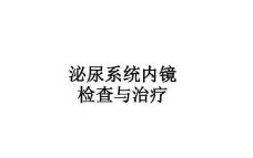 广东省医疗器械、医药技术继续教育专业课《泌尿系统内镜检查与治疗》