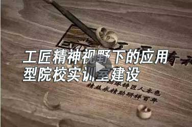 职业学校教师继续教育《工匠精神视野下的应用型院校实训室建设》