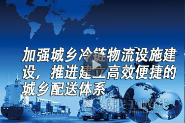 快递工程继续教育专业课《加强城乡冷链物流设施建设，推进建立高效便捷的城乡配送体系》