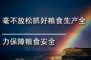 广东省食品药品继续教育专业课《毫不放松抓好粮食生产全力保障粮食安全》